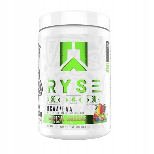 Ryse Aminokyseliny Bcaa Eaa Tropical Snocone prášek 378 g