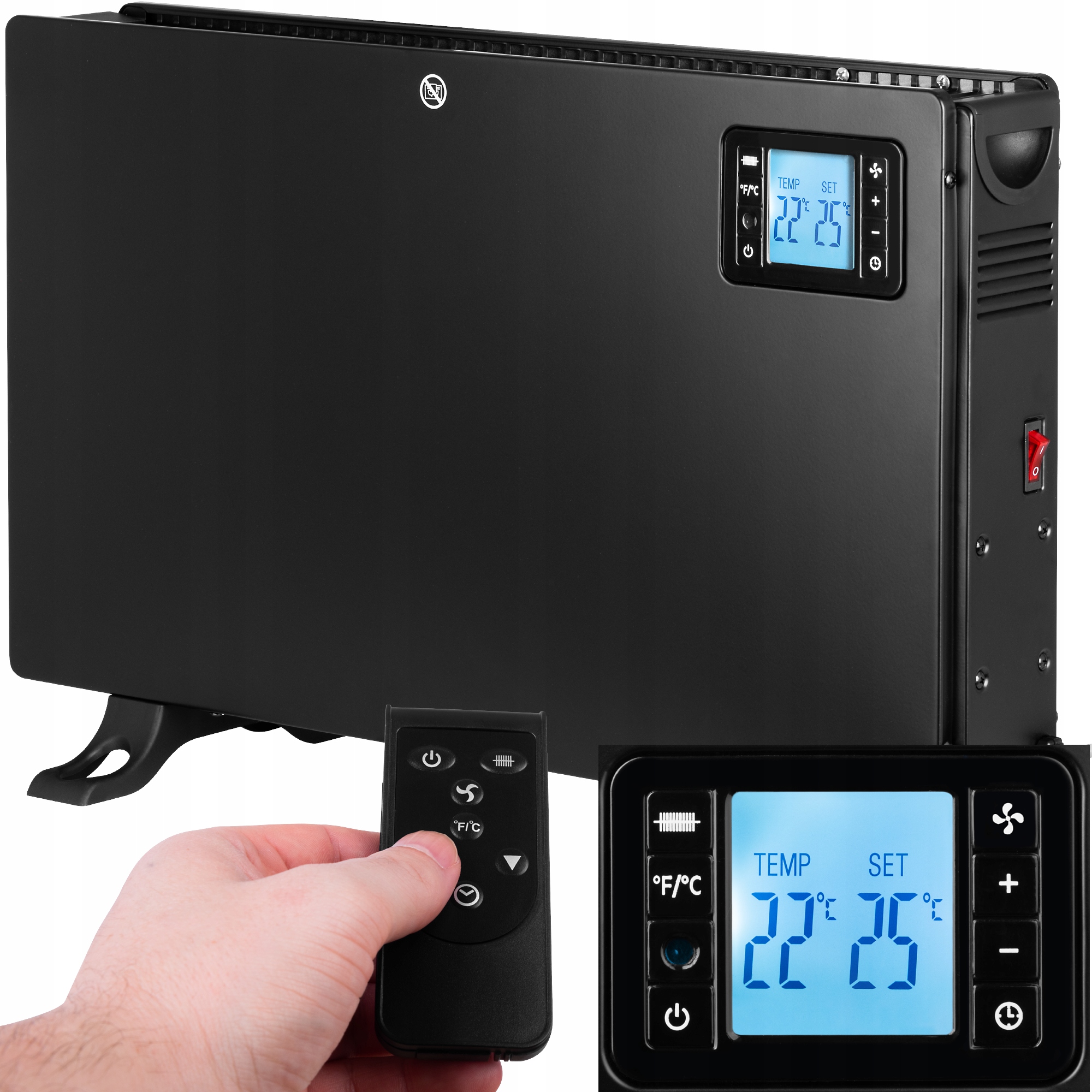 Konvektor Ecg Tk 2080 Dr Black