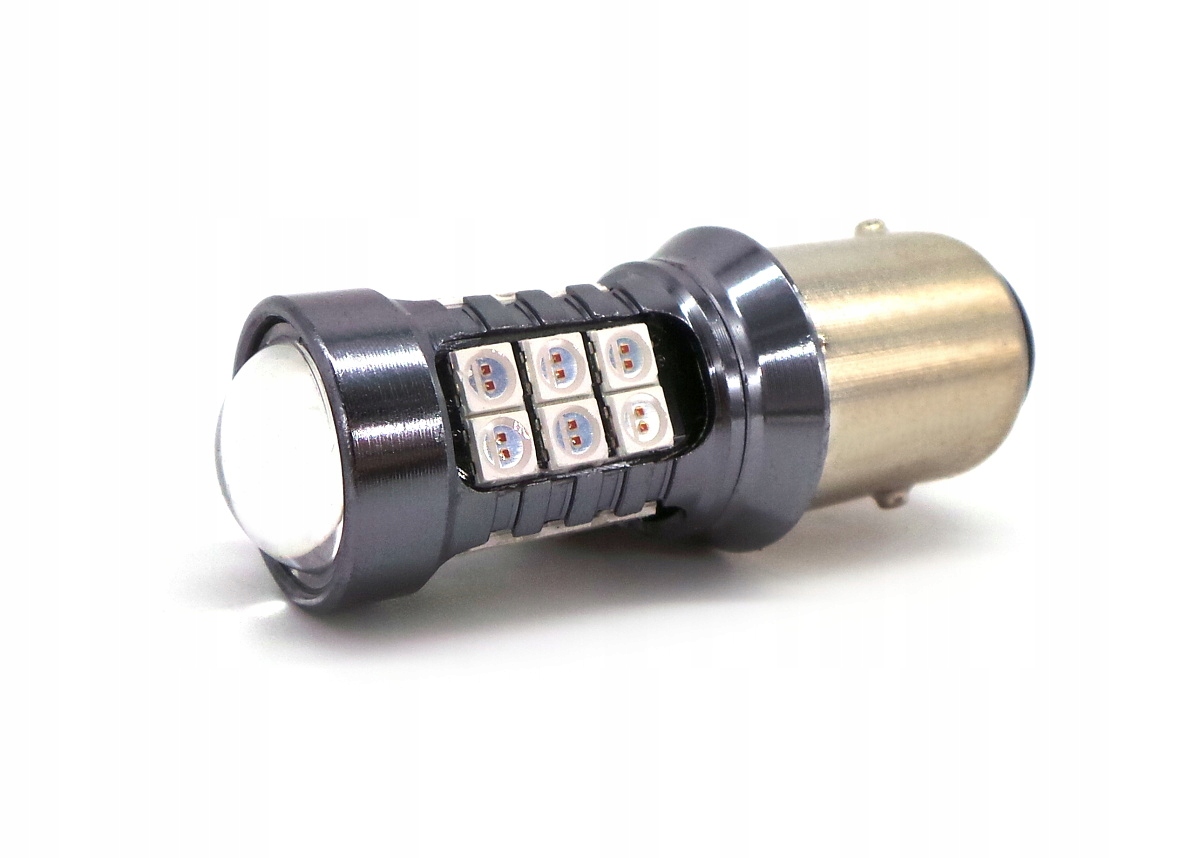 

P21/5W żarówka Led BAY15D 12V Can 1400lm czerwona