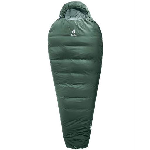 Spací pytel Deuter Orbit 0° Sl ivy-sage – levý zelený zip
