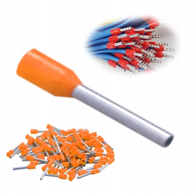 

Tulejki Izolowane do Przewodów 0.5 mm2 100 Sztuk