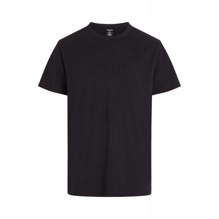 T-shirt męski Calvin Klein okrągły dekolt czarny r. L