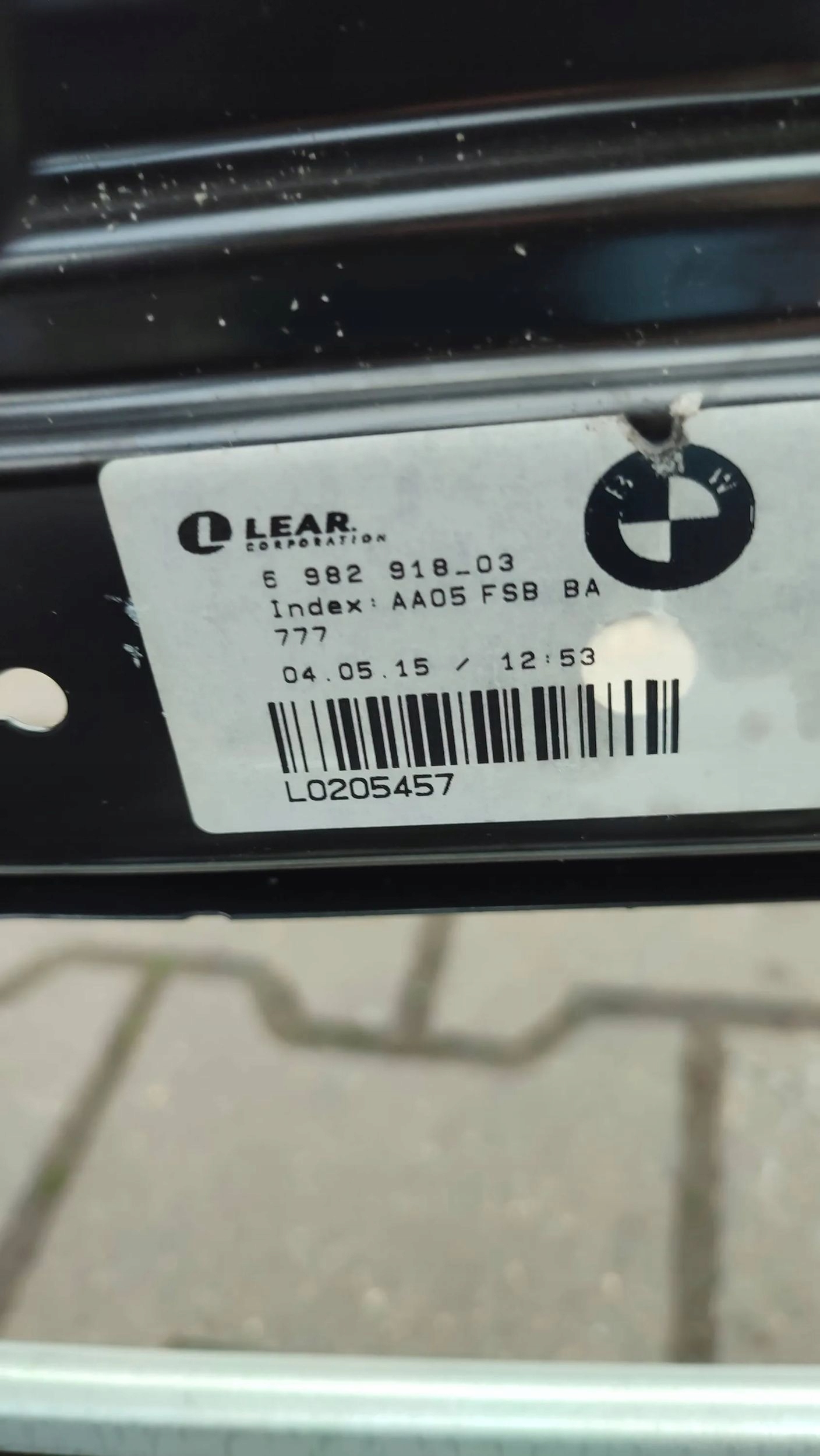 BMW X3 F25 2015 front side left support seat