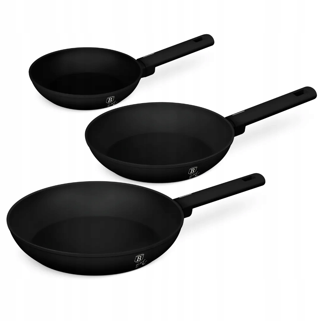 Sada 3 panvíc BerlingerHaus BH-8195 Matte Black