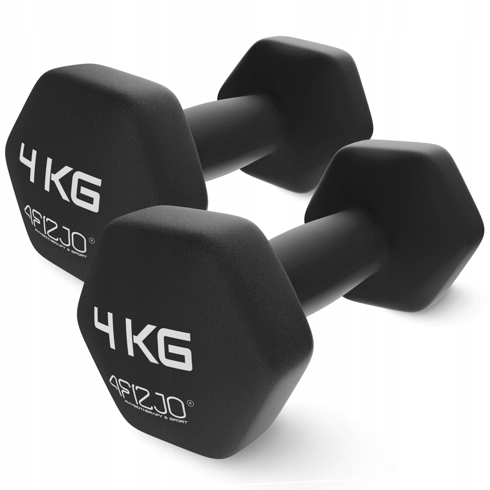 Hantle Ciężarki Do Ćwiczeń Hantelki Żeliwne Antypoślizgowe Zestaw 2x4 Kg