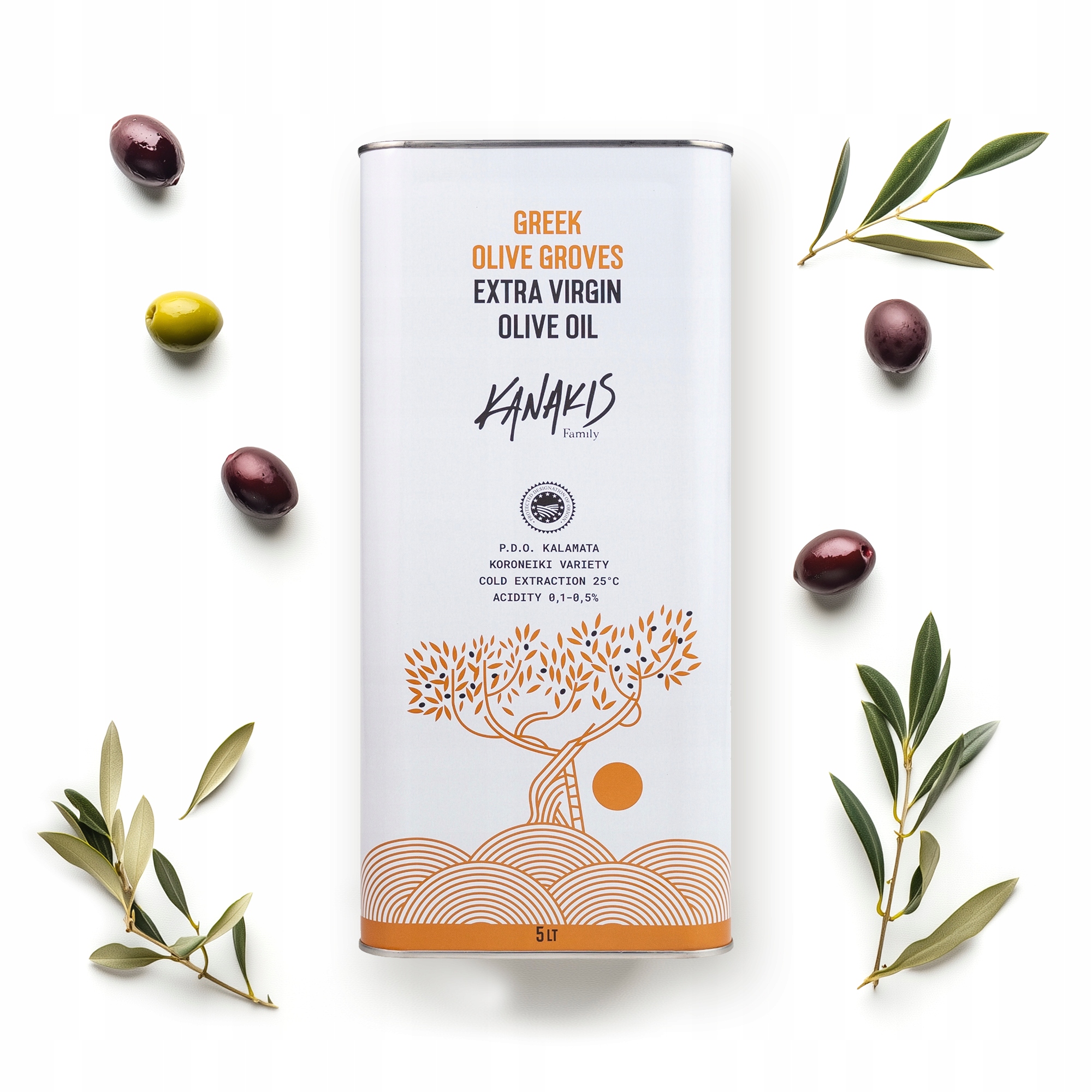 Levně Extra panenský olivový olej Grecka 5 l Tradiční na smažení Sklizeň 2025/26