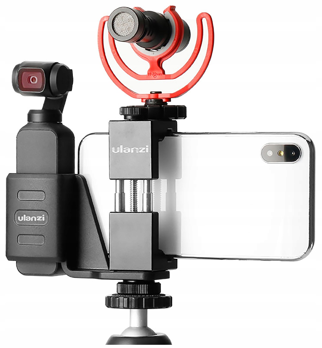 Uchwyt do Osmo Pocket mikrofon statyw telefon LED Stan opakowania oryginalne