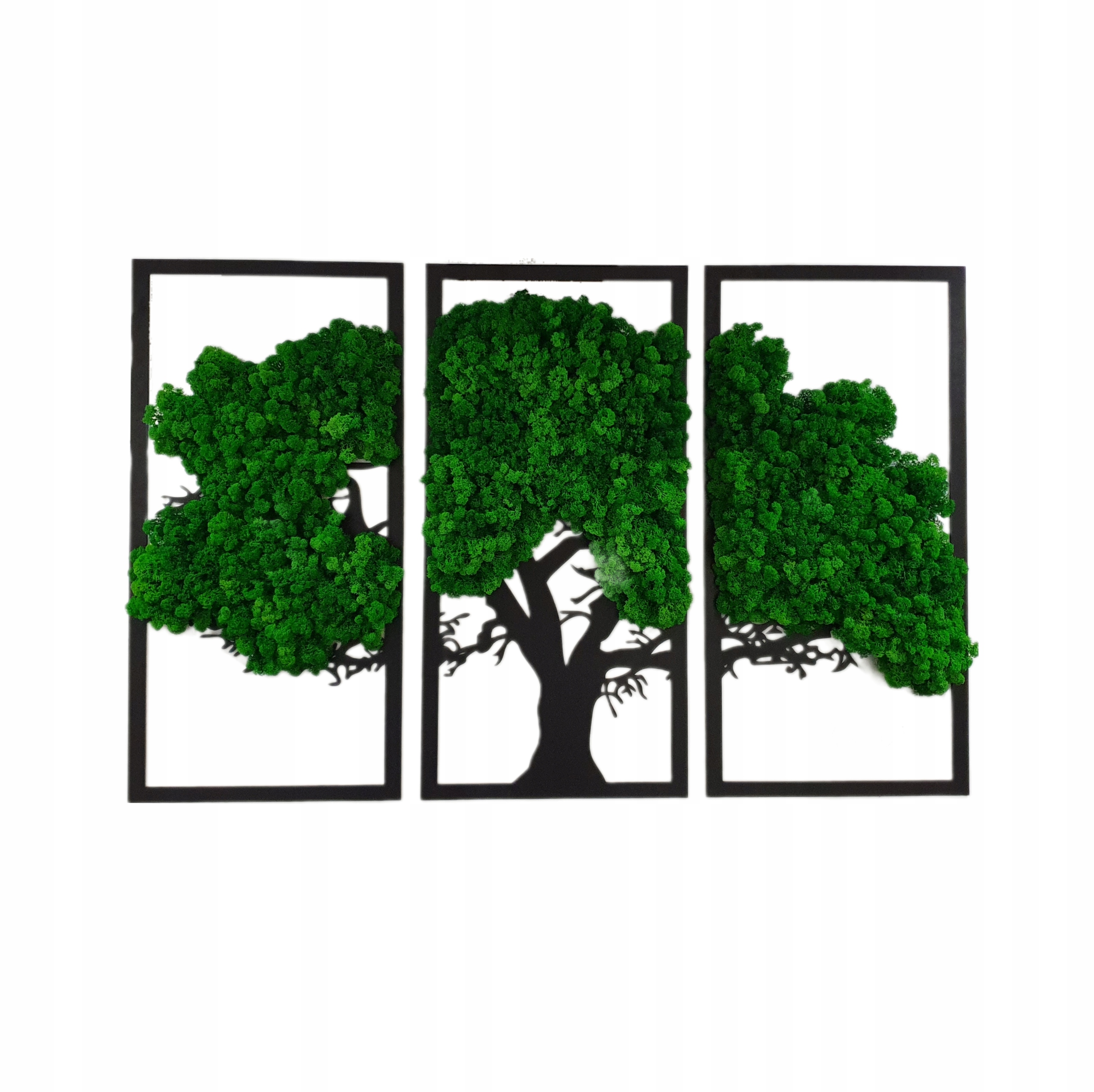 TRYPTYK drzewo 120X81 mech Chrobotek dekoracja