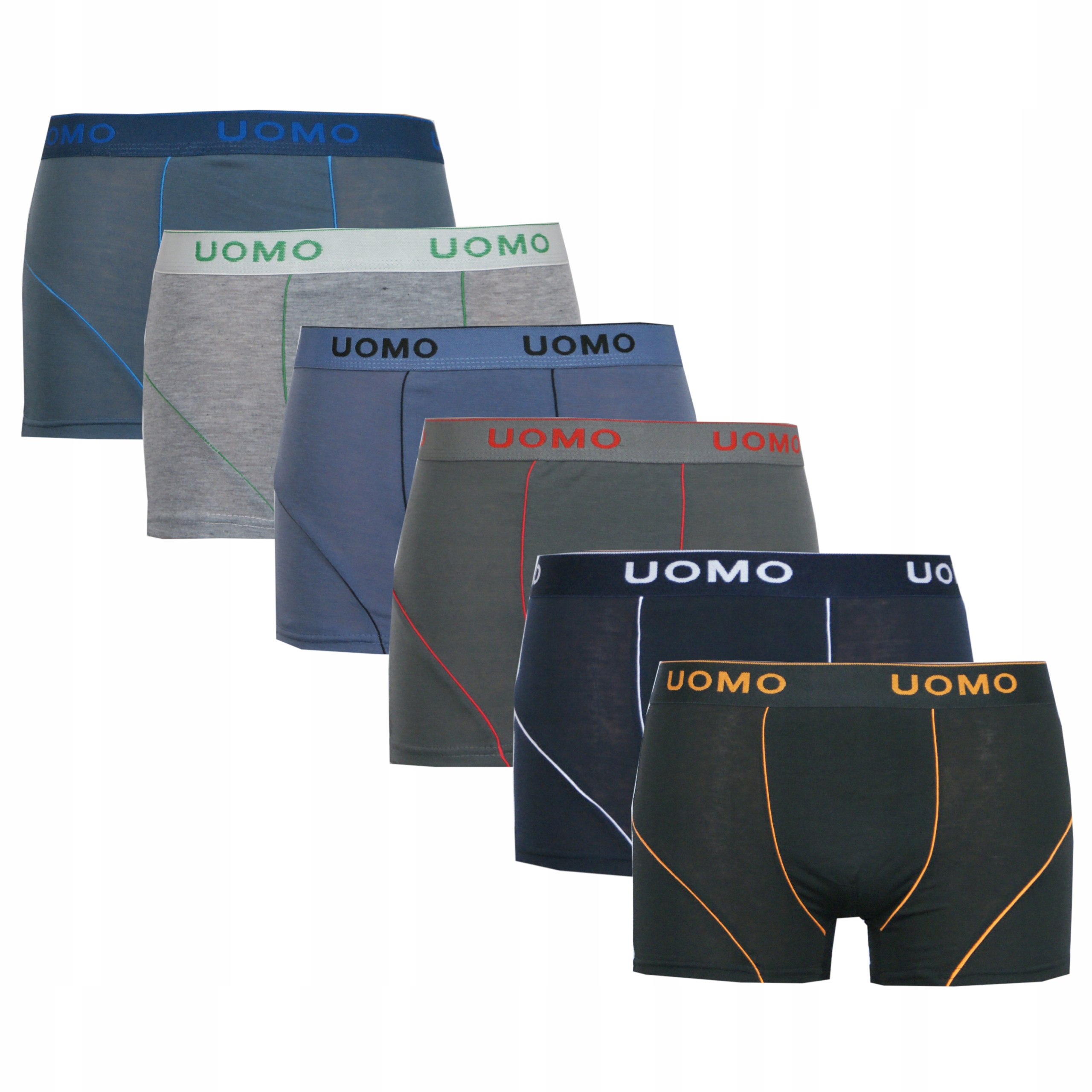

6x Bokserki męskie Uomo bawełna XL