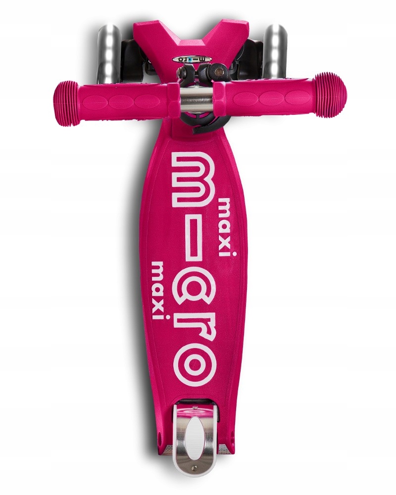 Micro - Hulajnoga dla dzieci Maxi Deluxe Pink LED Hamulec tak