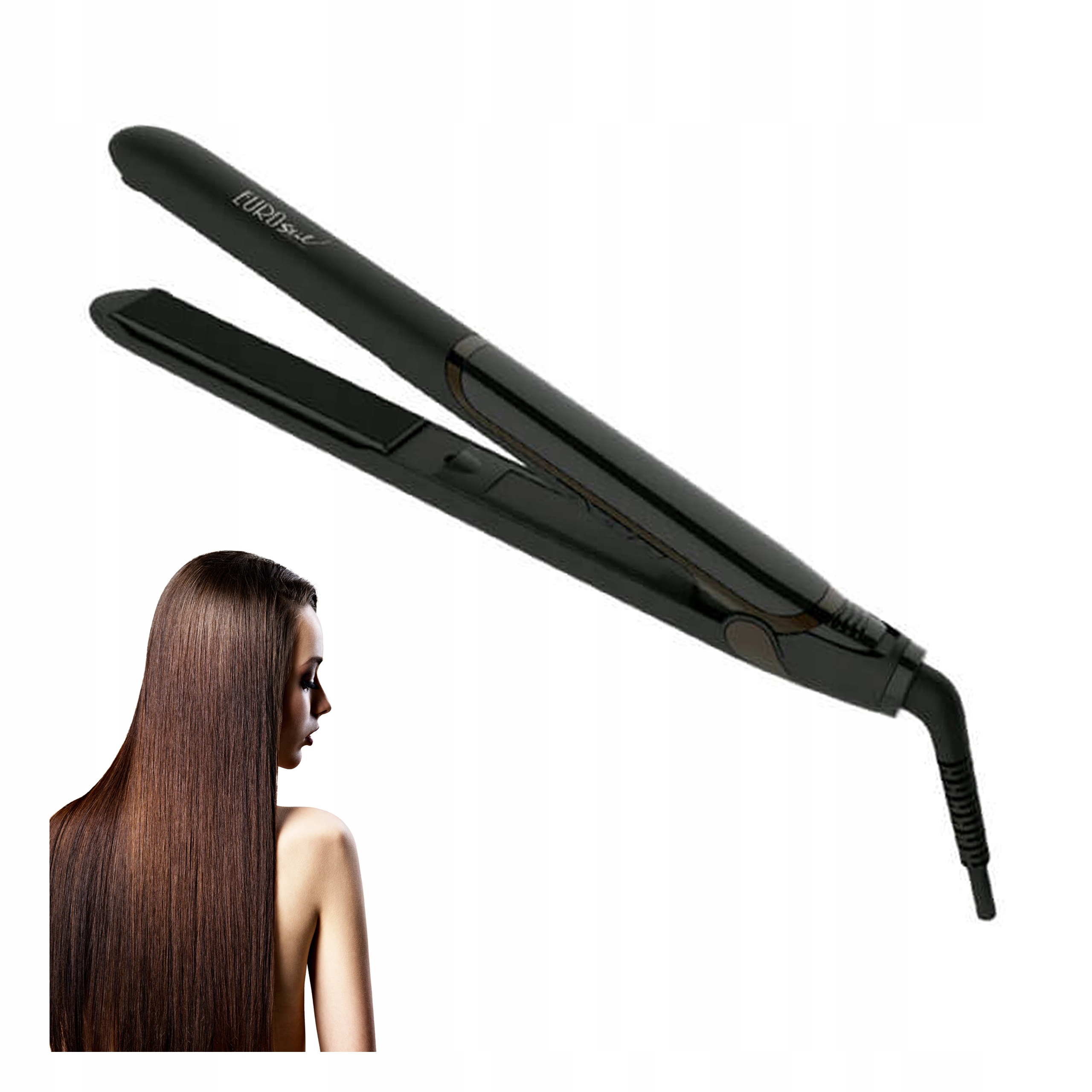 Keramická žehlička na vlasy Ionizácia s LCD displejom Kaderník