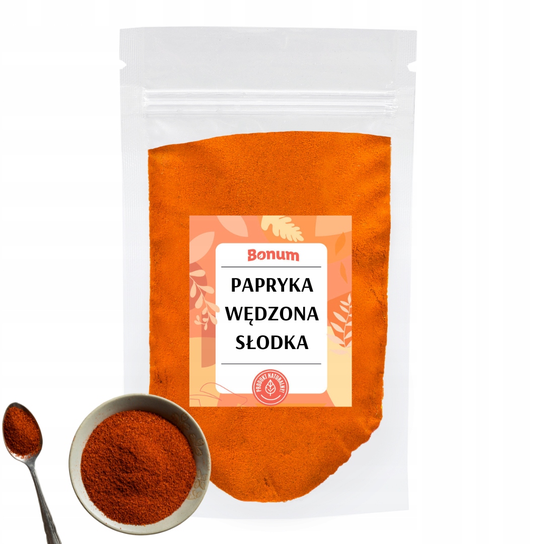 Uzená paprika sladká mletá Aromatická přírodní Koření 1 kg Bonum