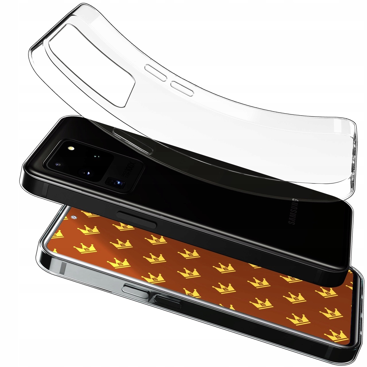 Etui Do Samsung Note 20 Ultra 20 Ultra 5G (Przezroczyste, Ochronne, Guma)