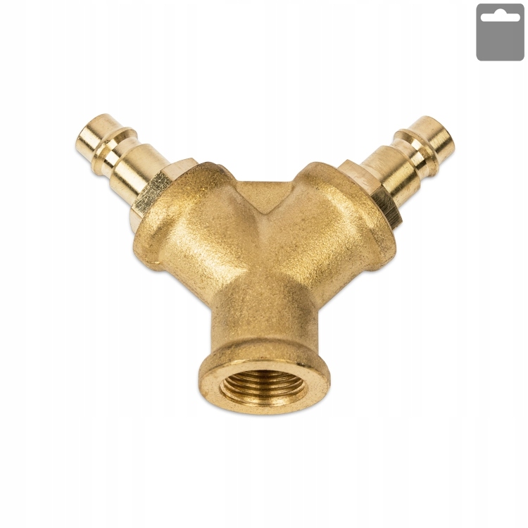 

Trójnik pneumatyczny Gw 3/8" 2 wtyki szybkozłącza