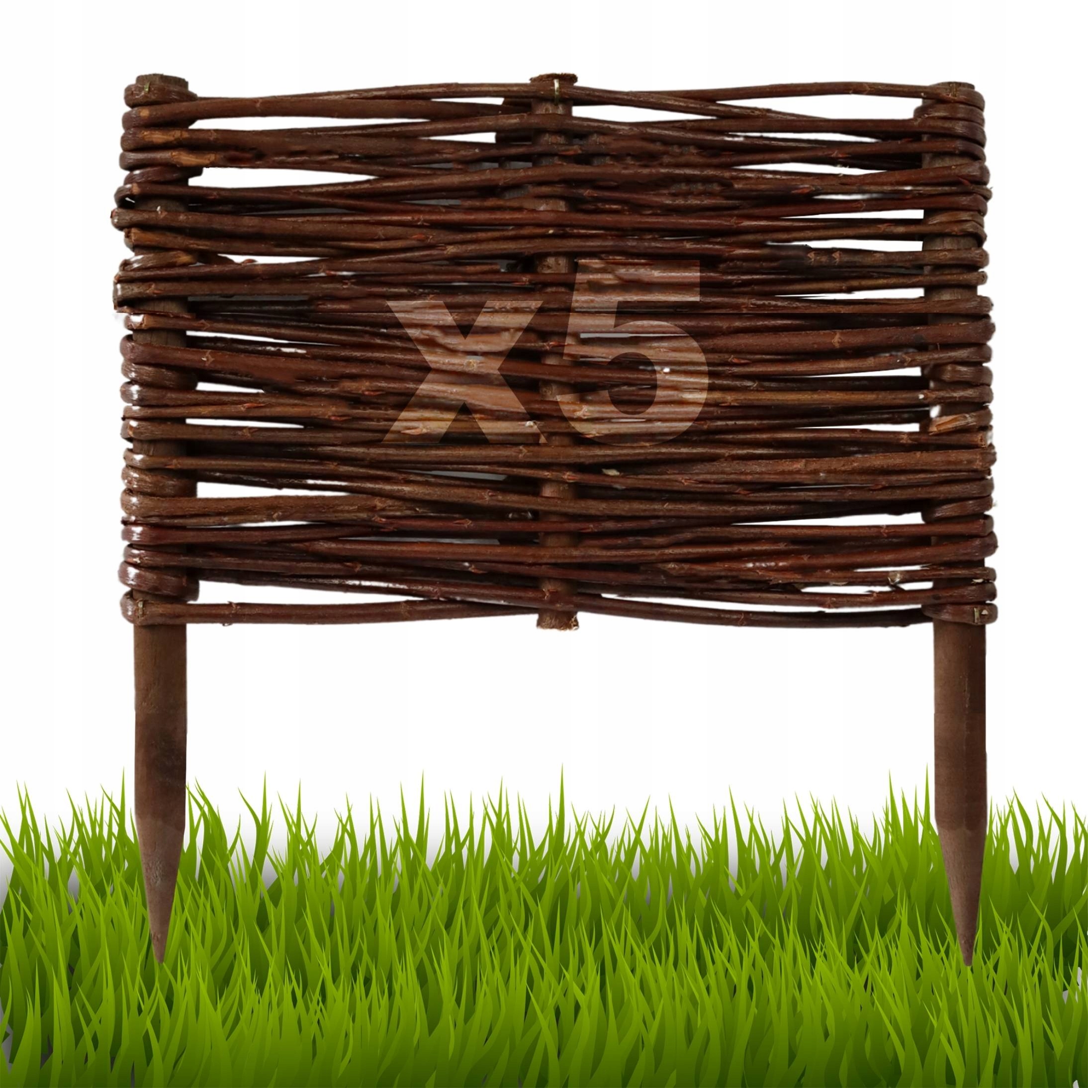 5 kusů Palisáda, plot trávníkový lem 20/30 cm Výrobce