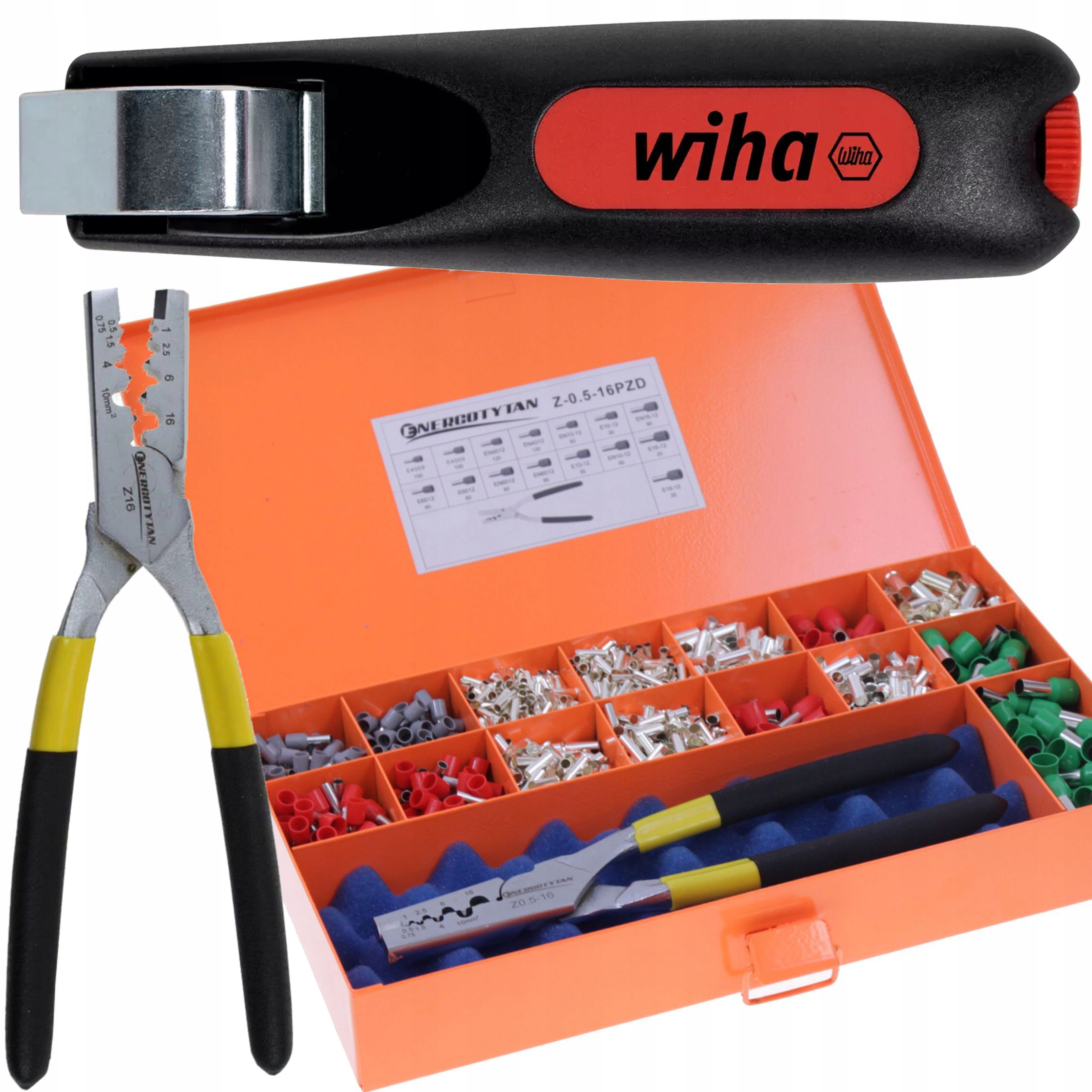 Lisovací Kleště Na Kabely Kufr 0,5-16 Stahovák Izolace Wiha