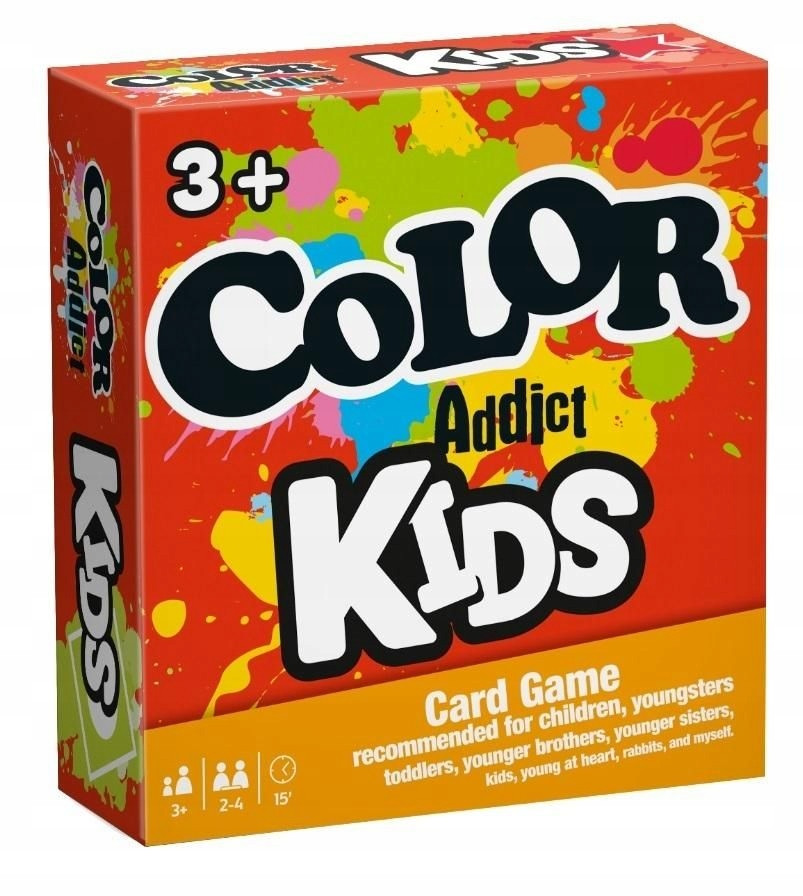 Gra Karciana DLA DZIECI Color Addict Kids KARTY Nazwa KARTY DO GRY DLA DZIECI GRY NA LOGICZNE MYŚLENIE GRY DLA CAŁEJ RODZINY KARTY DO GRY KLASYCZNE GRA RODZINNA GRY FAMILIJNE EDU GRA STRATEGICZNA KOLORY