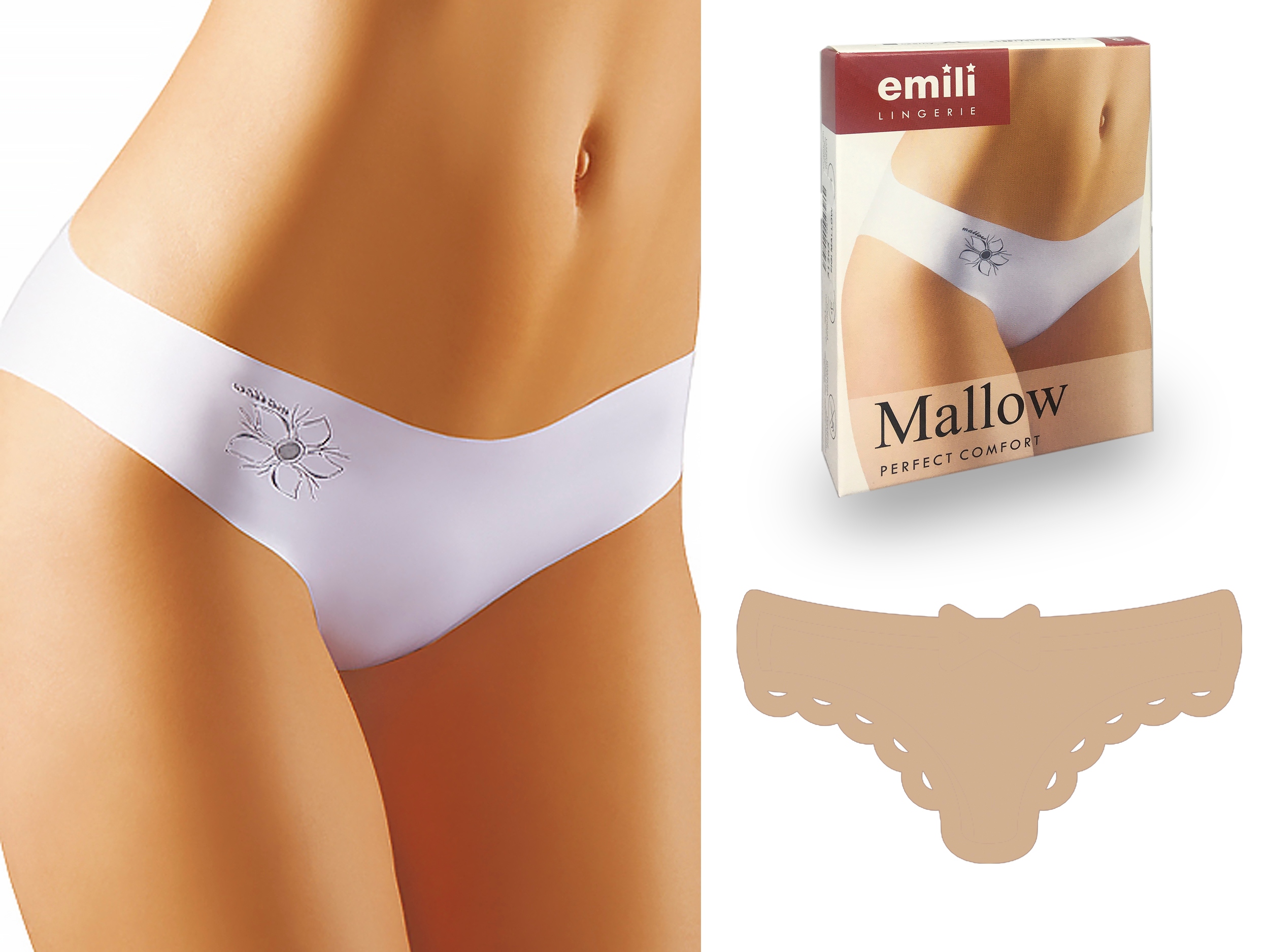 

Mallow Laserowo Cięte Figi Emili beżowy S