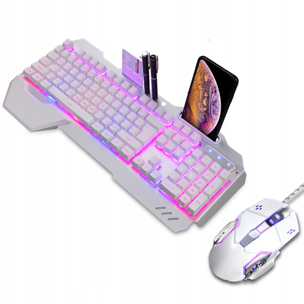 RGB Gamer Mouse and keyboard Mechanical Gaming Keyboard Set Backli Keyboard Sklep Opinie Cena w Allegro.pl