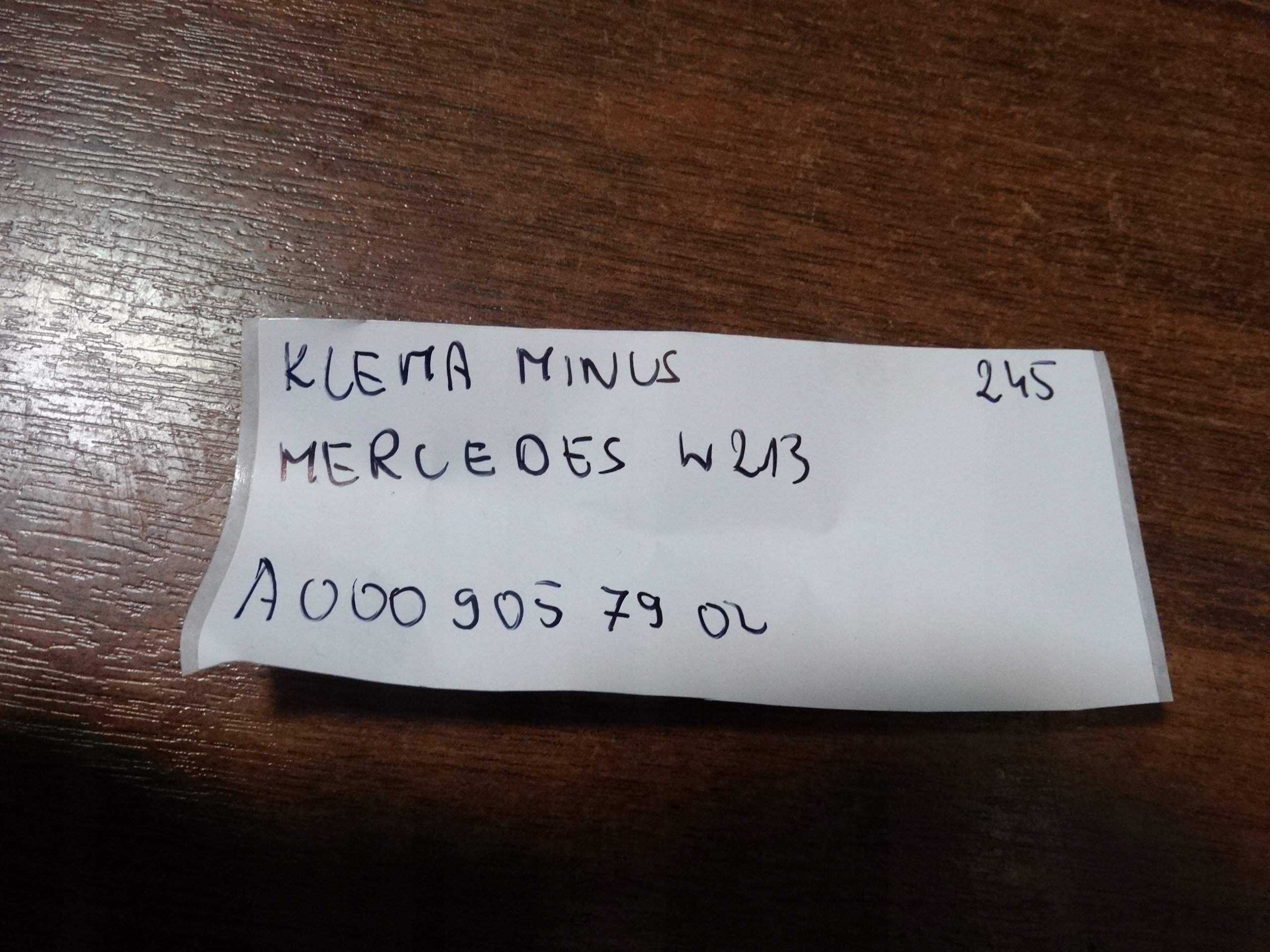 IDEALNA Borne négative MERCEDES W213 W217 1