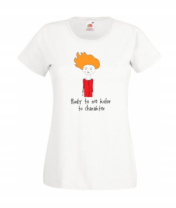 

XL Koszulka Damska Rudy To Nie Kolor To Charakter