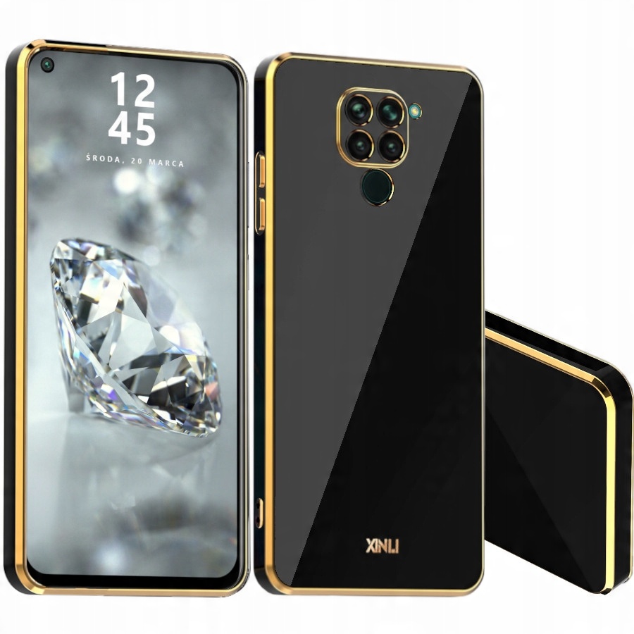 

Etui Glamour Shine Do Redmi Note 9 Szkło