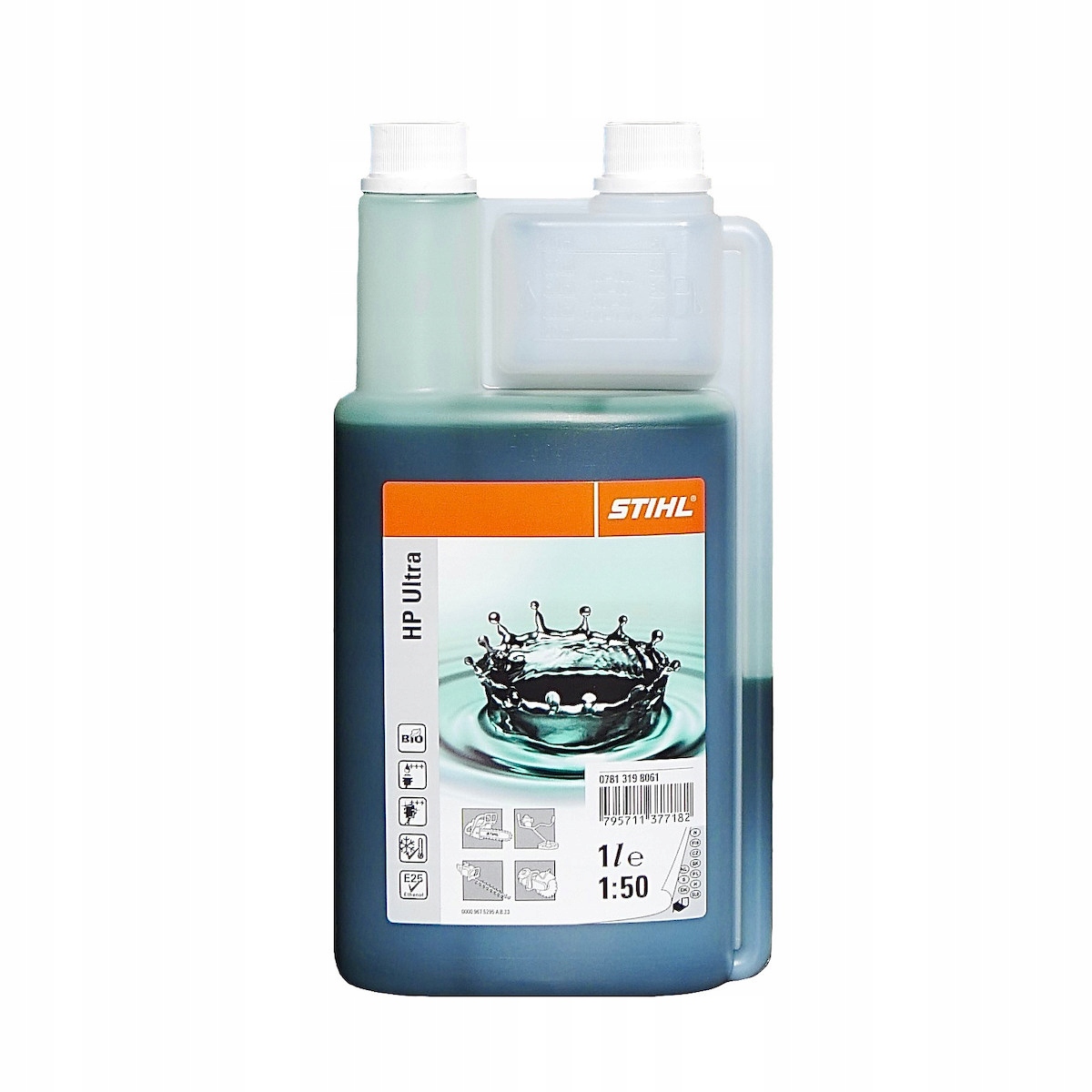 Olej Stihl Hp Ultra 1L s dávkovačem, Plně Syntetický Premium pro motory 1:50