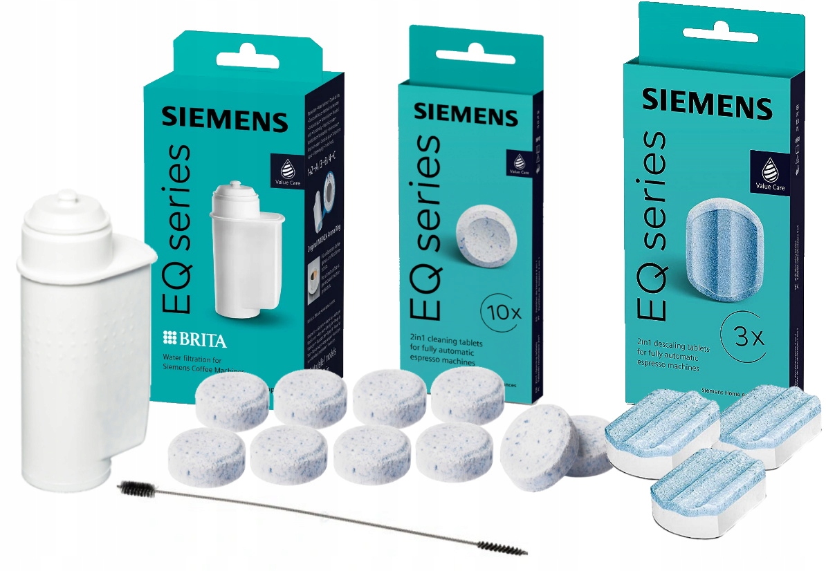 Levně Siemens Sada Filtr tablety Siemens TZ80001 TZ80002 TZ70003 kartáček