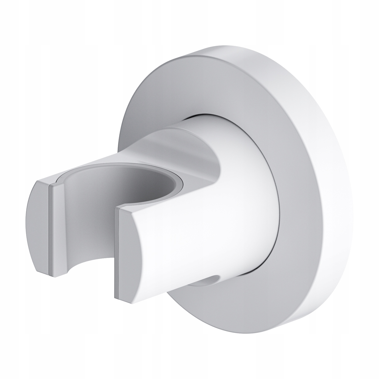 Bodový Držák Na Sluchátka Kulatý Bílý Matný Mosaz