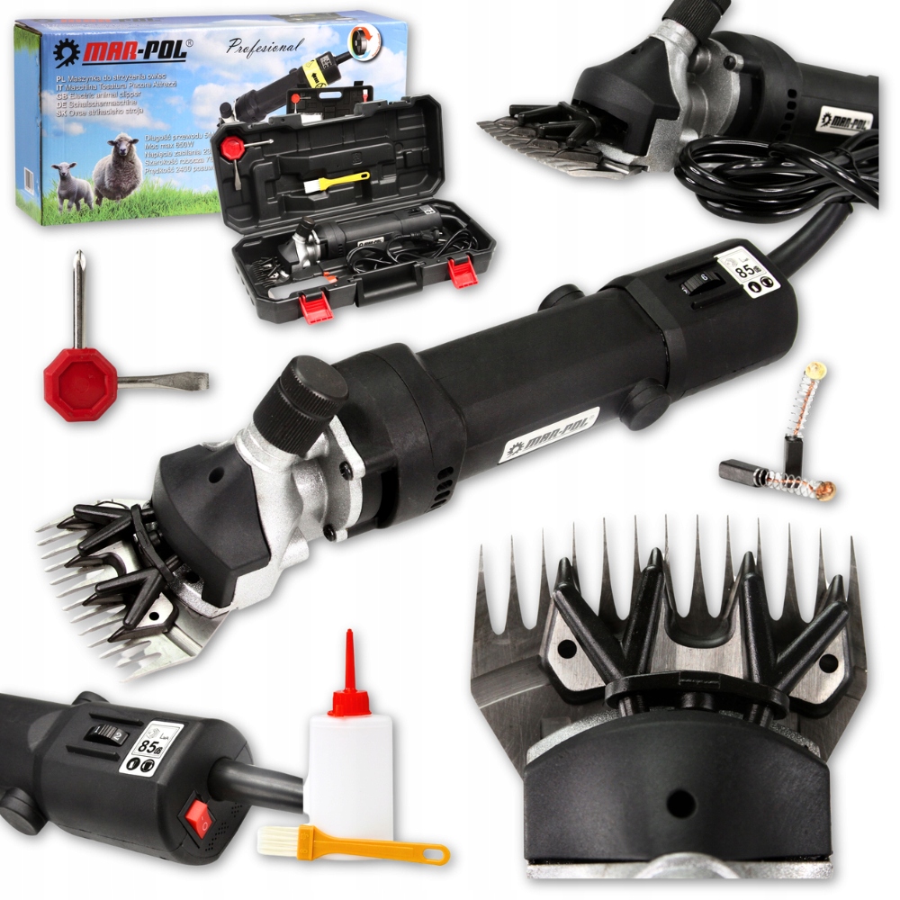 Levně Strojek Na Stříhání Zrcátka Ovcí Koní plynulý Regulace 700W Silný