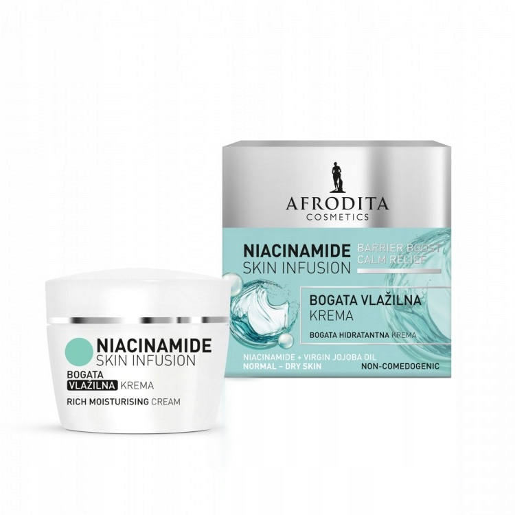 Afrodita Niacinamide Skin Infusion Bogaty krem nawilżający