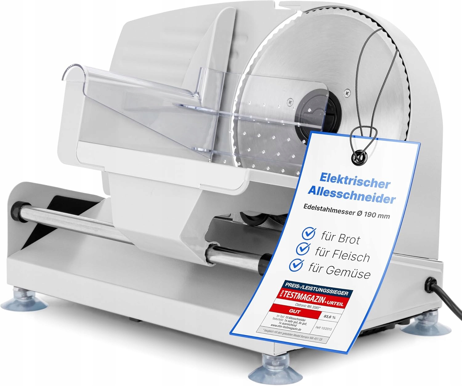 Krajalnica do Chleba Sera Szynki Stalowa 150W Domowa Wędlin Elektryczna