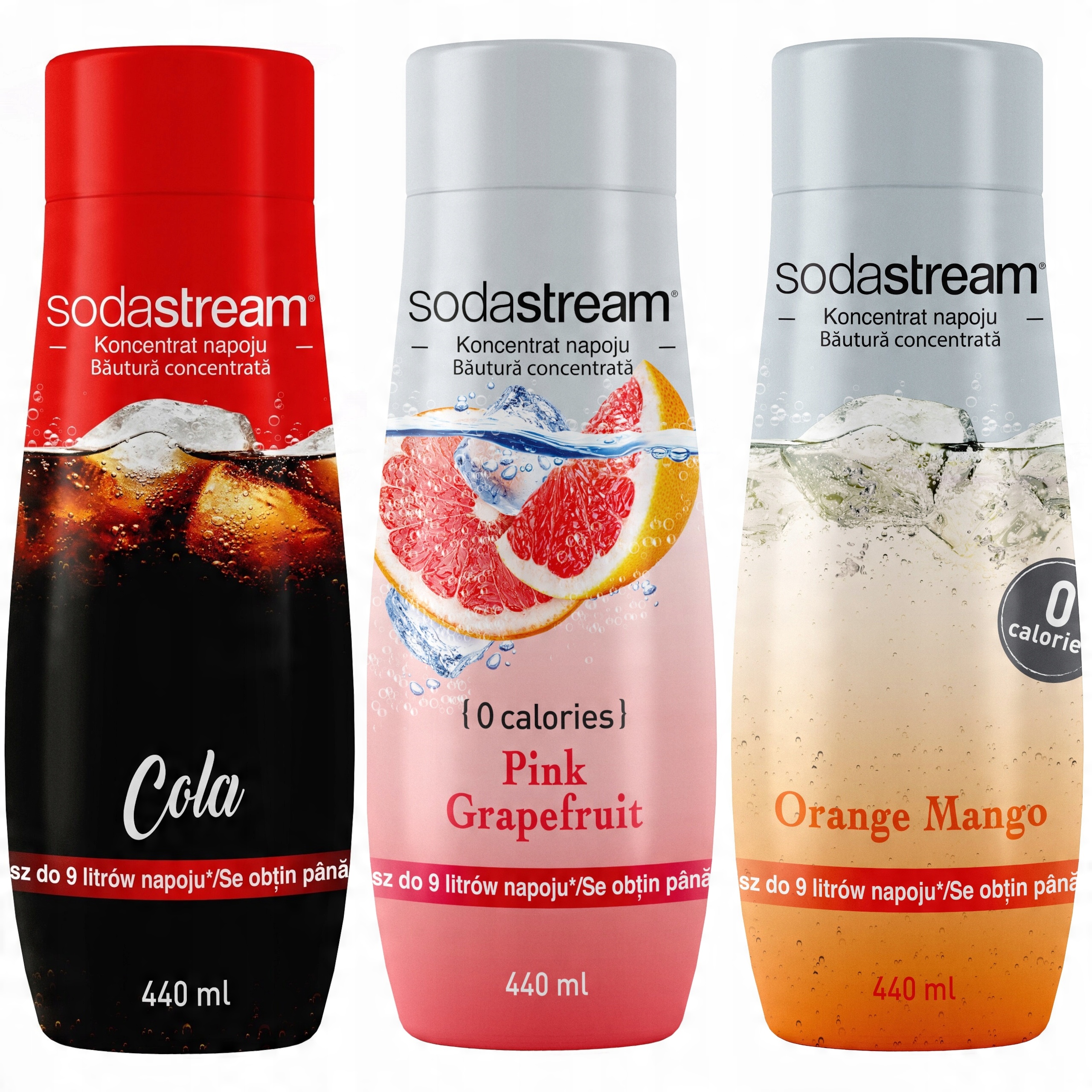 

Sodastream Syrop Cola, Grapefruit, Orange-mango