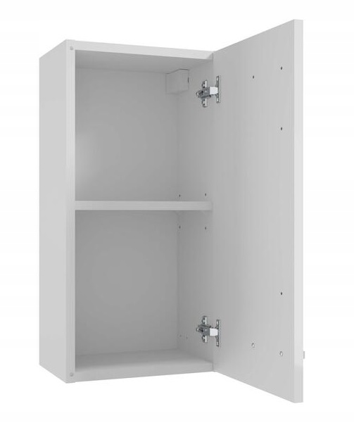 Koupelnová skříňka závěsná komoda úzká 60x30 cm bílý lesk praktická