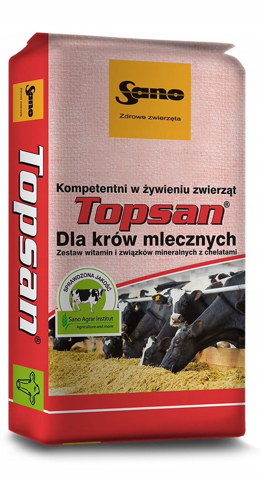 Topsan witaminy dla krów mlecznych 25kg sano