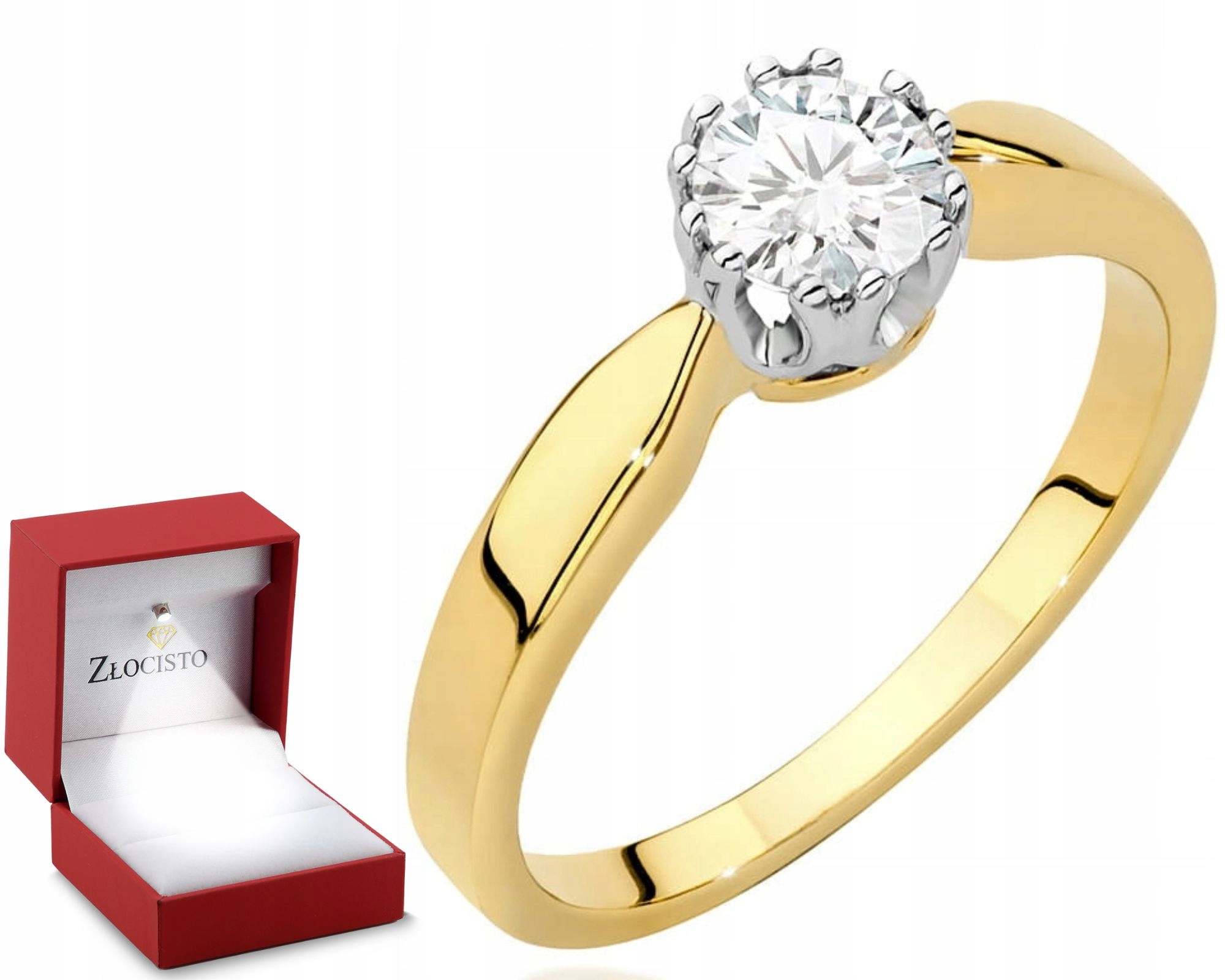 Zlatý Prstýnek S Briliantem 585 Gravírování Bonus