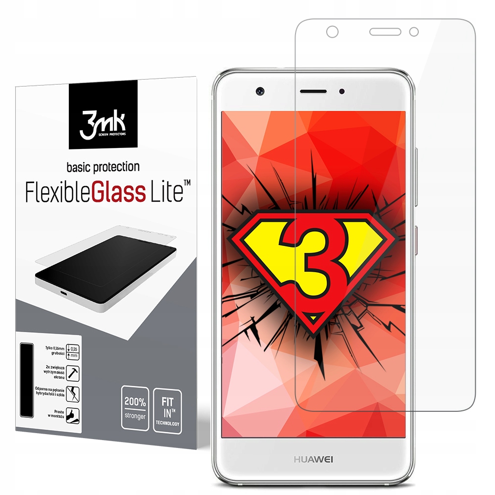 

Do Huawei Nova - Szkło hybrydowe 6H 3mk Fg Lite
