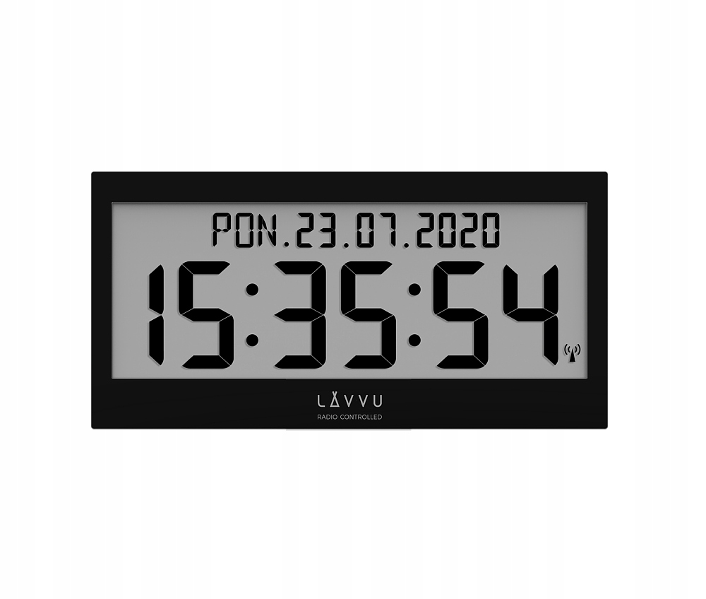 Digitálne hodiny s češtinou Lavvu Modig riadené rádiovým signálom LCX0011