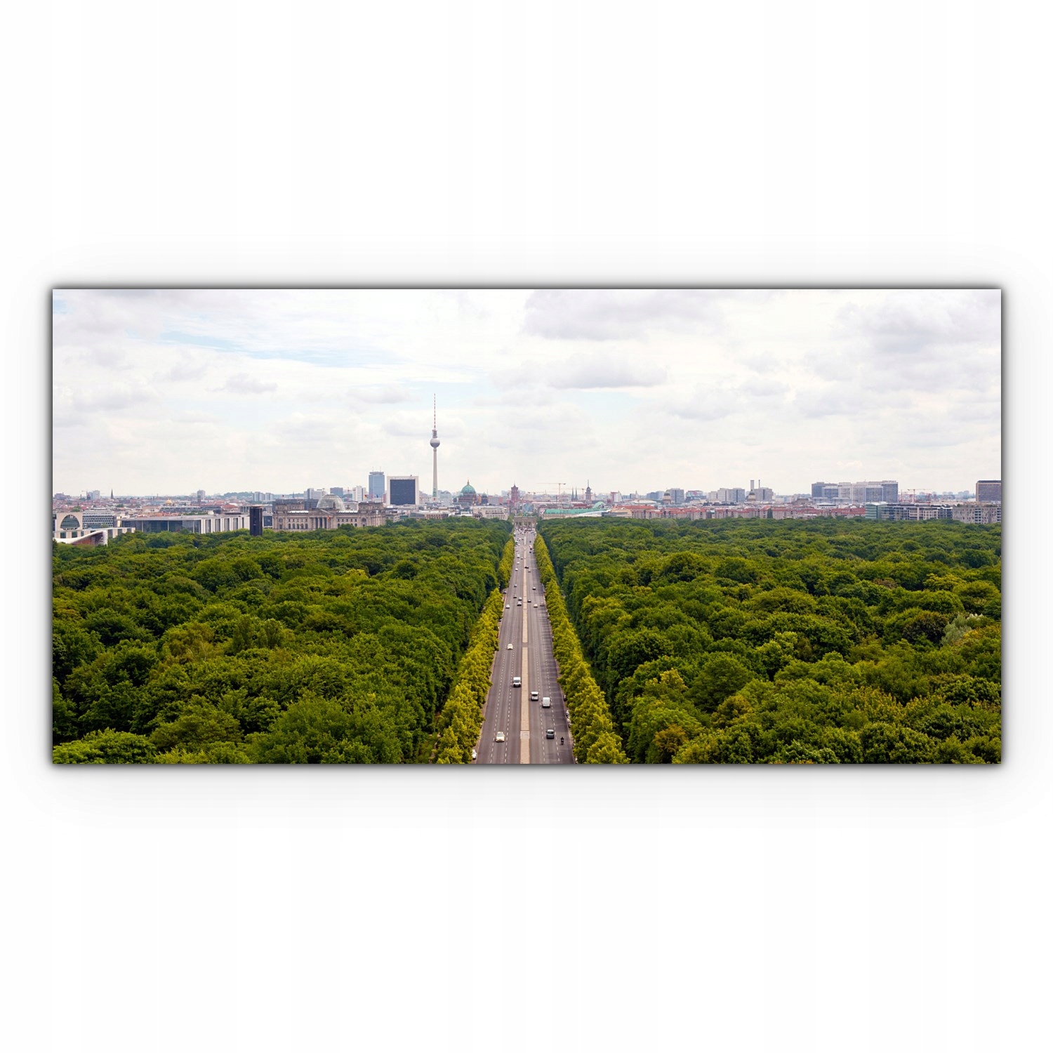 

Nowoczesny Canvas 140x70 Berlin Droga Las Drzewa