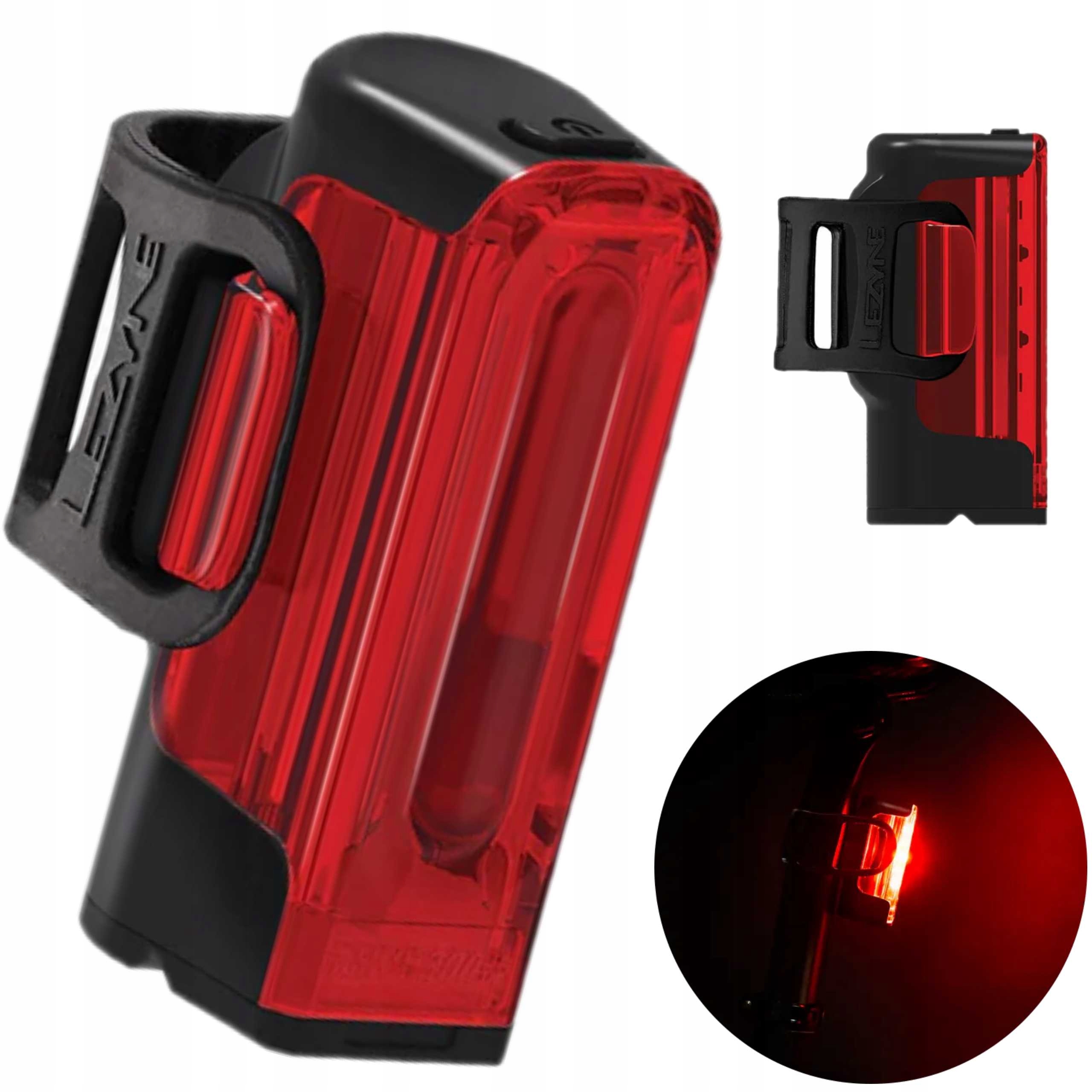 Lampka Rowerowa Tylna Usb Lezyne Strip Drive 300+ Rear Black 300 Lumenów