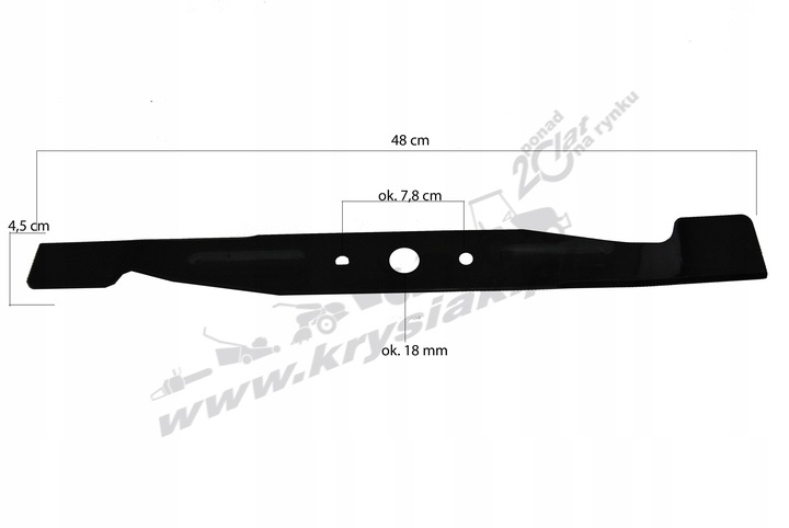 

Nóż Ostrze Do Kosiarki El.handy Lider Faworyt 48cm