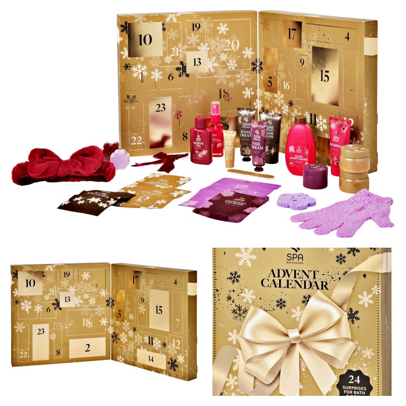Адвент-календарь Spa Exclusives, 24 средства и аксессуара для домашнего спа