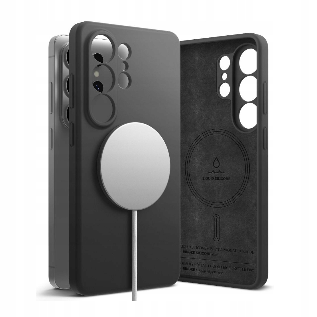 Etui do Samsung S26 Ultra Ringke Silicone Magnetic czarne