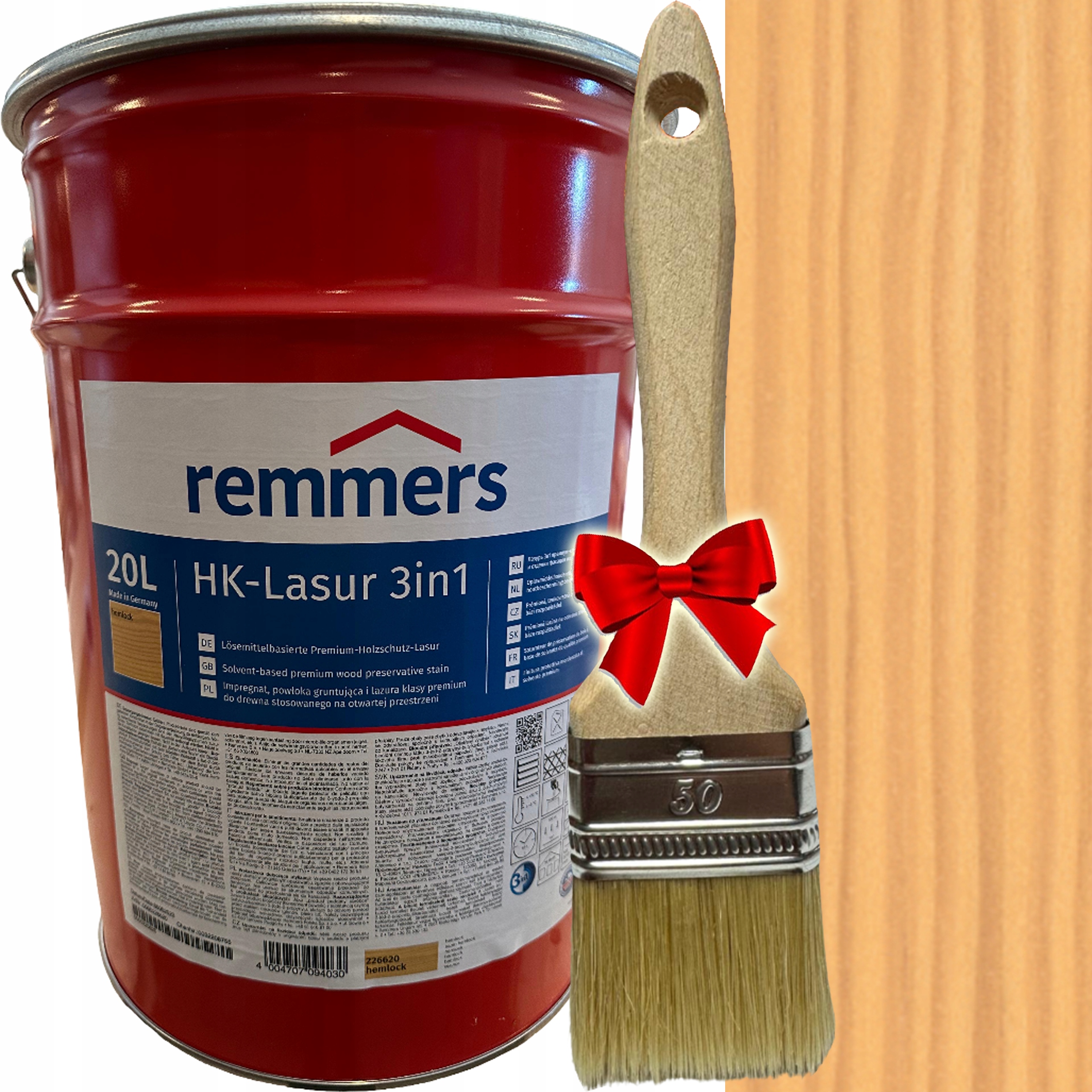 Remmers hk-lasur impregnat do drewna elewacji 20L Hemlok 2266