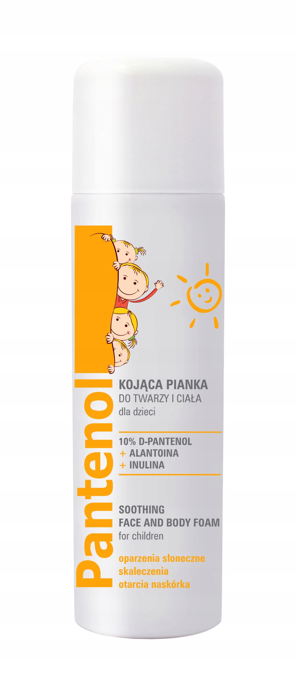 Ideepharm Panthenol Med Zklidňující pěna na obličej a tělo pro děti 150 Ml