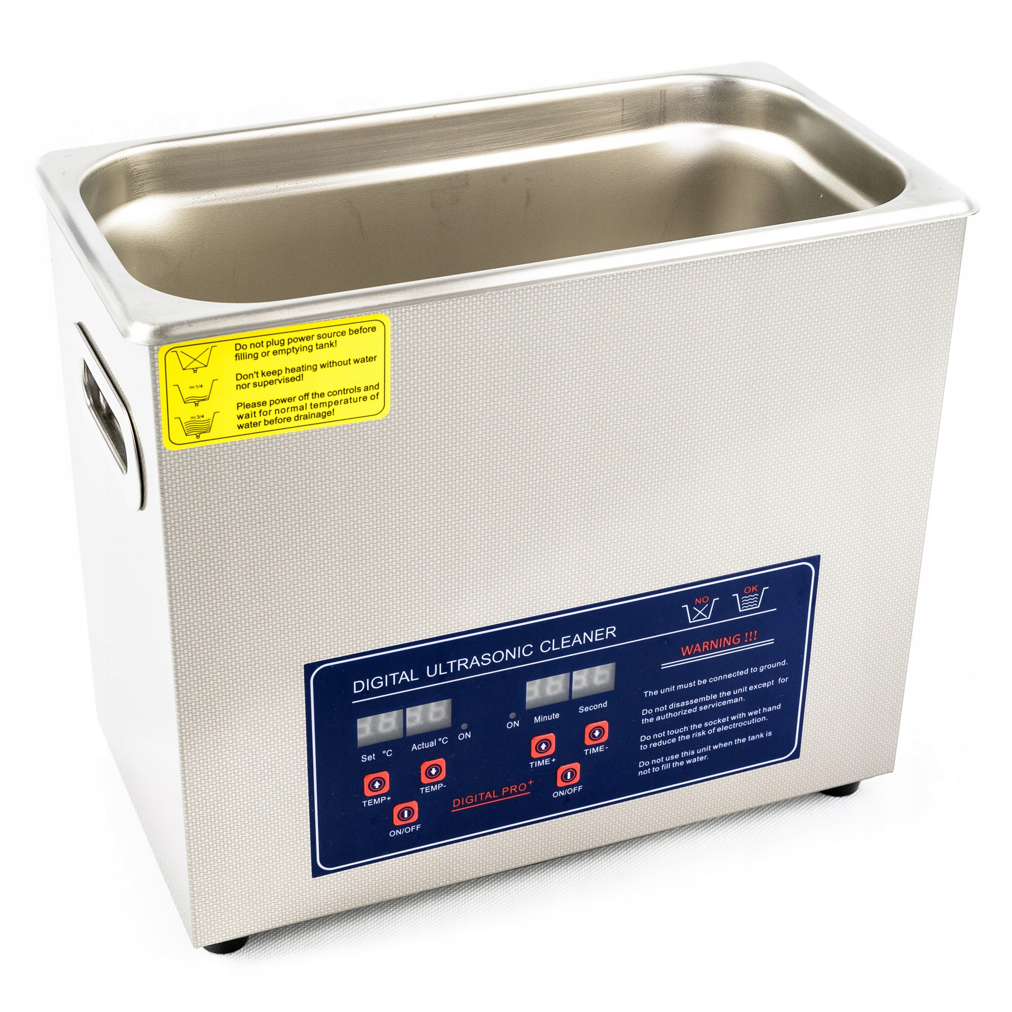 MYJKA ULTRADŹWIĘKOWA WANNA 6L 430W + KOSZ Waga produktu z opakowaniem jednostkowym 8 kg