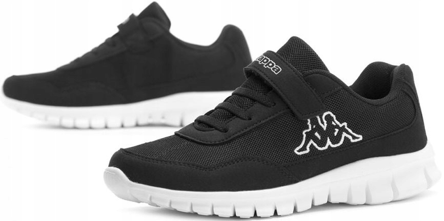 BUTY DZIECIĘCE KAPPA FOLLOW CZARNE NA RZEP R. 33