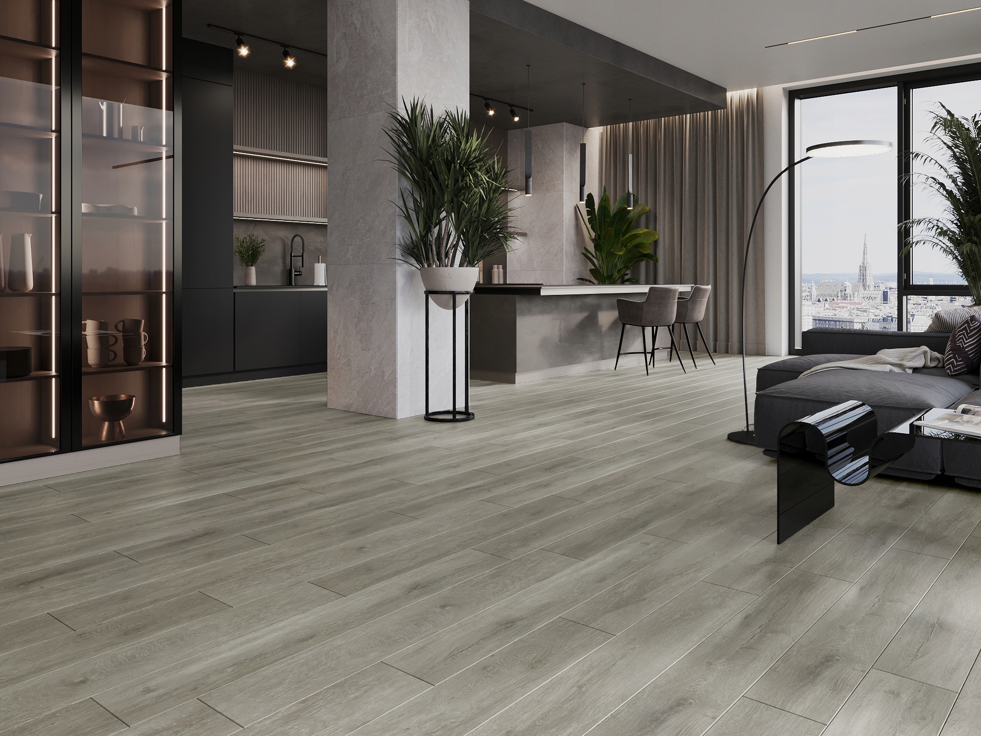 MEXEN RIVERDALE PANELE WINYLOWE SPC 6,5 MM PODKŁAD IXPE 4 V-FUGA DĄB Szerokość produktu 18.2 cm