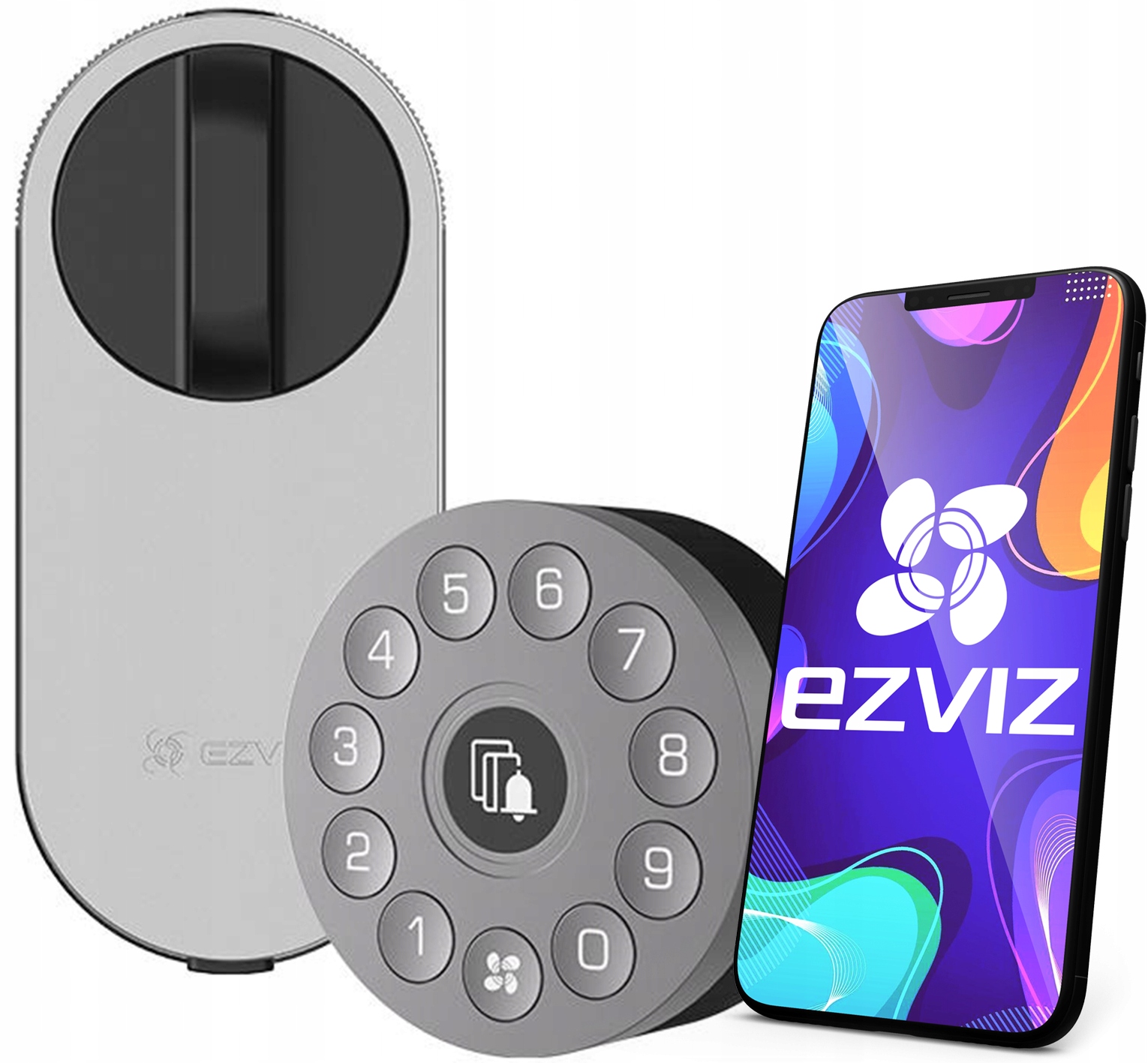 Inteligentní zámek Smart Ezviz DL01S Aplikace Kódy Montáž bez nářadí