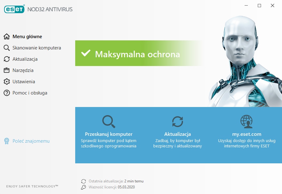 ESET NOD32 Antivirus 5PC 1 rok ESD Okres licencji 12 miesięcy